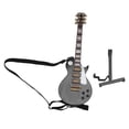 thumbnail image 1 of Guitare Électrique Miniature, Modèle de Guitare Électrique Miniature en Bois Réaliste Polyvalent de 18 cm avec Support et Étui pour Cadeau Collection, 1 of 7