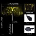 thumbnail image 3 of Luces solares para jardín que cambian de color, medusas dobles, fáciles de instalar, estilo industrial retro para uso en interiores y exteriores, decoración de jardín impermeable, panel solar de alta, 3 of 5