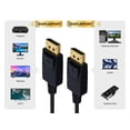 thumbnail image 3 of Cable Leader 50ft Gold Plated Premium DisplayPort to DisplayPort Male to Male Cable with Latches 24AWG, 3 of 5