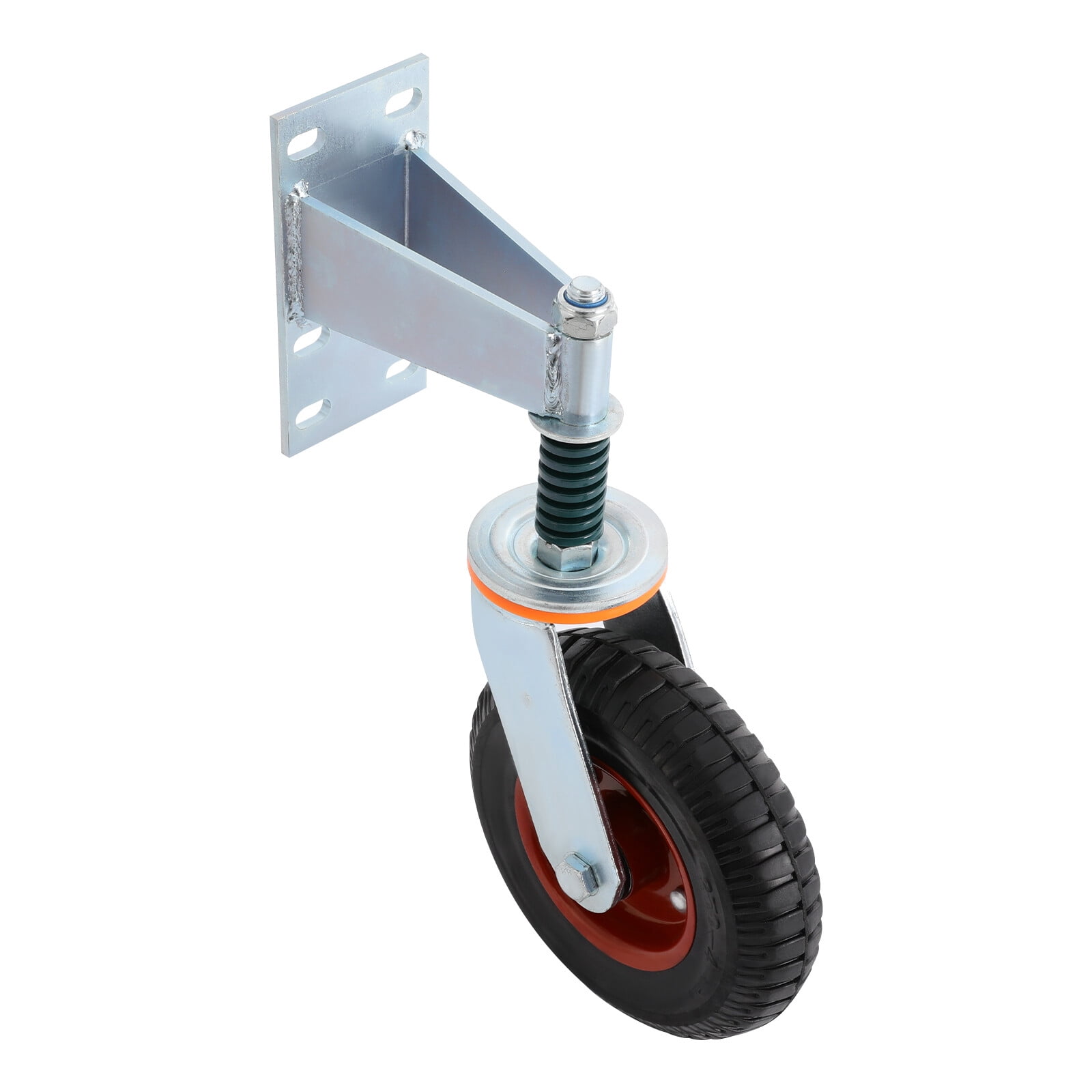 DENEST 8" Heavy Duty Gate Caster 360 Degree Rotation Spring Shock Absorption Gate Wheel 300kg Load Capacity