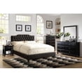 thumbnail image 3 of Modern Bedroom Nightstand Black Color Wooden 1 Drawers And Shelf Bed Side Table Plywood, 3 of 3