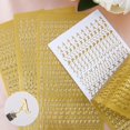 thumbnail image 3 of Adhesive Alphabet Stickers, Alphabet Letter Sticker, Letter Stickers, 10 Glitter Alphabet Letter Stickers, Glitter Alphabet Glitter Stickers in Gold and Silver Scrapbooking, 3 of 5