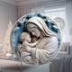 thumbnail image 4 of Effect 2024 Christmas Stereoscopic Vision Birth Blessing Pendant Birth Acrylic Car Hanging Ornaments, 4 of 7