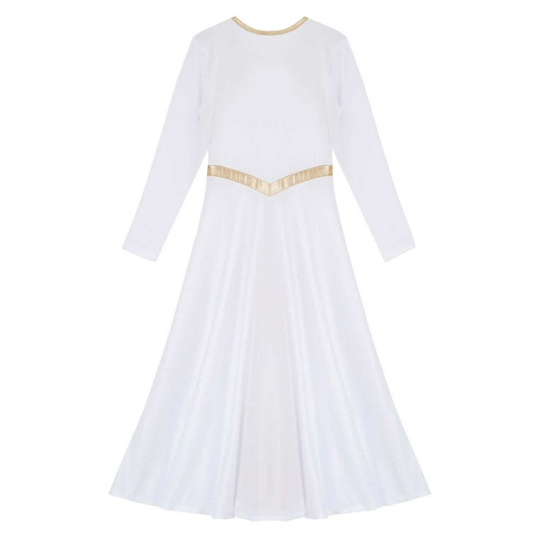 Cheap white praise dance dresses cheap