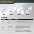 thumbnail image 4 of Codo recolector de polvo POWERTEC 70364V, 90°, 4 pulgadas, transparente, 4 of 4