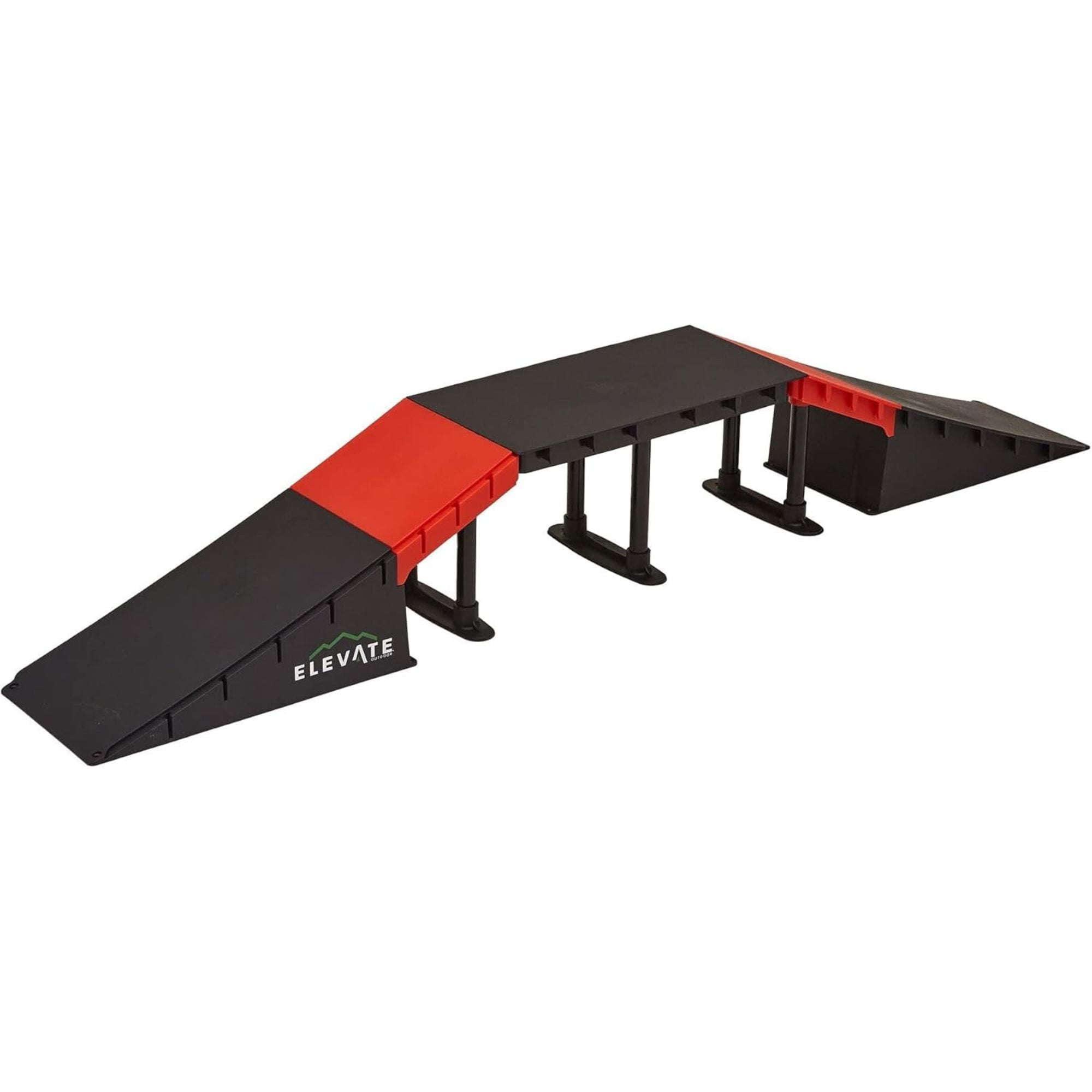 Elevate Outdoor Mini Skateboard Ramp 10-Piece Set with EZ-Link