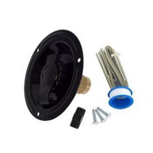 A010178LFV Entrée d'Eau Douce pour Système d'Eau Douce RV&44; Noir