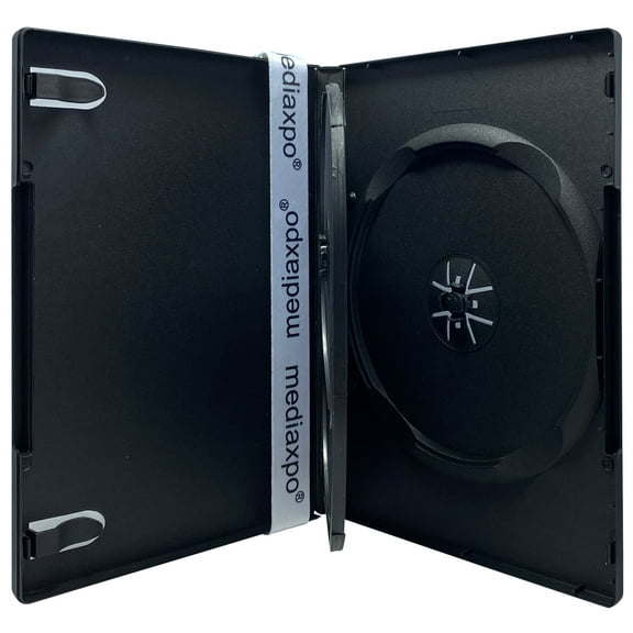 CheckOutStore 10 Standard Black Triple 3 Disc DVD Cases