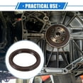 thumbnail image 2 of Unique Bargains 1PC Engine Crankshaft Oil Seal Compatible for Toyota Tacoma 2009-2019 for Lexus IS250 2009-2015 Rubber Brown, 2 of 7