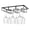 D, variant on Wine Glasses Rack, Under Cabinet Stemware Rack, Wine Glass Hanger Rack Wire Wine Glass Holder Storage Hanger for Cabinet Kitchen Bar 1Pcs