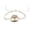 White Opalite, variant on Tree of Life Crushed Chip Stone Inlay Round Clear Acrylic Macramé Braided String Adjustable Pull Tie Bracelet - Handmade Jewelry Boho Accessories
