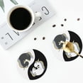 thumbnail image 5 of Bingfone Vintage Unicorn In Yoga Leather Drinks Coasters With Set Of 6,Suitable For Home Kitchen,Coffee Cup Coasters Home Gift, 5 of 9