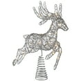 thumbnail image 4 of Northlight LED Lighted Reindeer Christmas Tree Topper - 13"  - Silver - Warm White Lights, 4 of 7