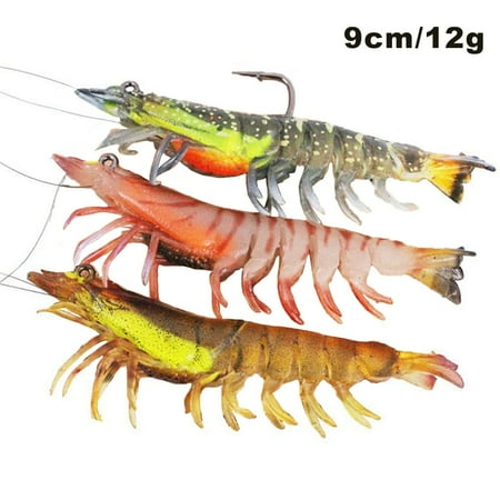 RANMEI TPE Soft Crayfish Lures Shrimp Fishing for Fresh or Saltwater Trout Fishing Jigs