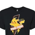 thumbnail image 3 of Pokémon - Pika Pika - Juniors Cropped Cotton Blend T-Shirt, 3 of 5