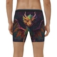 thumbnail image 2 of Men's Boxer Briefs, Whimsical Dragon Color Cool Soft and Breathable Mens Underwear Boxer Briefs With Widen Waist, 2 of 5