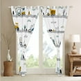 thumbnail image 4 of Construction Window Curtains Bedroom Excavator Truck Curtains 42"Wx84"L,Cartoon Vehicle Cars Curtains & Drapes Tractor Window Treatments 2 Panels Yellow Blue White, 4 of 5