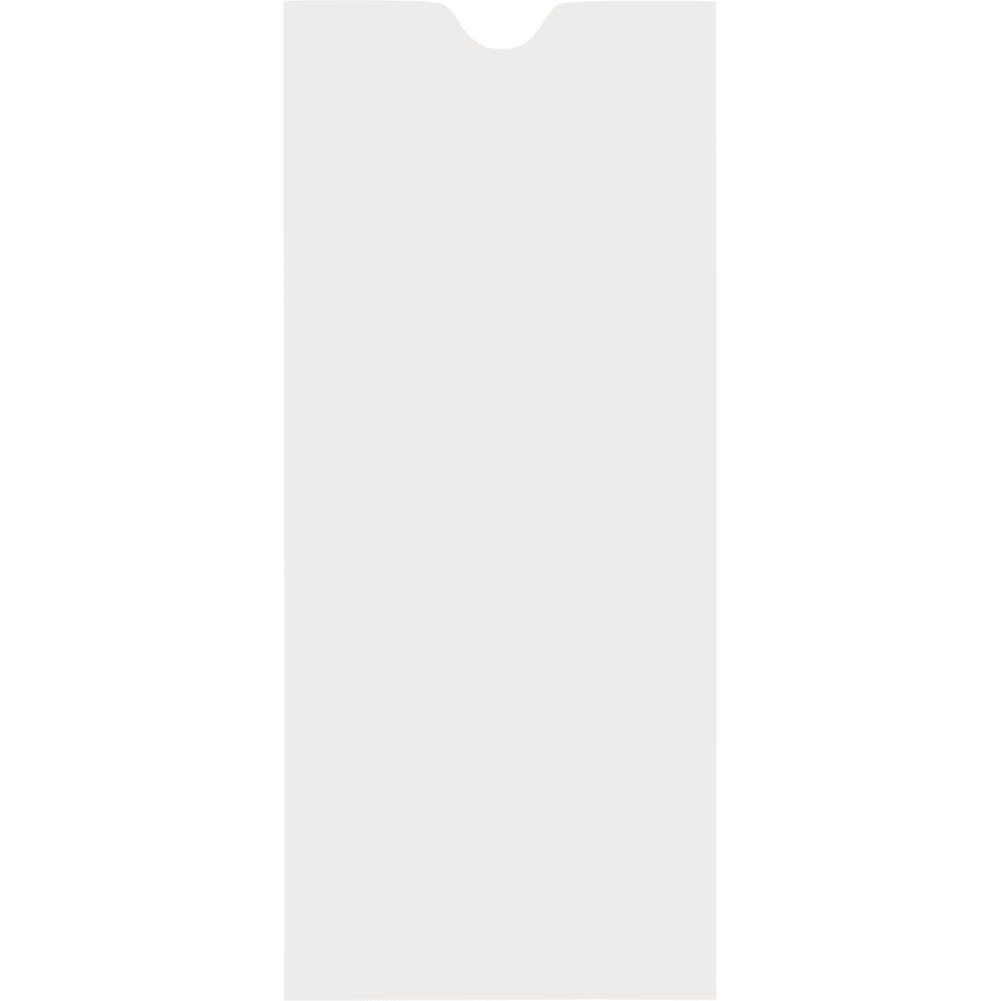 LUXPaper #10 Thumbcut Open End Policy Envelopes, Peel & Press, 4 1/8 x 9 1/2, White, 1000/Pack