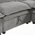 thumbnail image 4 of Modern Large U-Shape Double-Layer Cushion 6-Seater Sofa by U_Style, Storage Function & Convertible to Bed for Various Spaces, 4 of 23