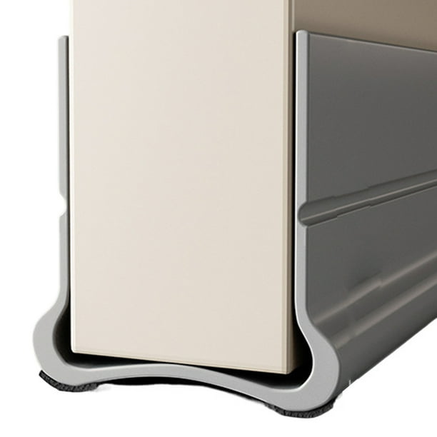 Bearachild Burlete de cepillo para puerta insonorizante para dormitorio, tira de sellado inferior para puerta, resistente al viento Decoración del hogar gris