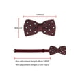 thumbnail image 2 of Allegra K Unisex Pre-Tied Bowties  Adjustable Strap Polka Dots Bow Tie, 2 of 5