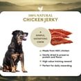 thumbnail image 4 of Oldfield Naturals Chicken Jerky Dog Treats, Air Dried Single Ingredient Chicken Treats, High Protein Chewy Training Treats for Small Medium Large Dogs, 8.8 oz Bag, 4 of 6