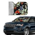 thumbnail image 2 of Yiaed Multicolored Butterflies Print Car Windshield Sunshade Front Auto Car Front Window Sun Shade Foldable Sun Visor Shield Cover Auto Accessories for Sedan SUV Truck-Medium, 2 of 5