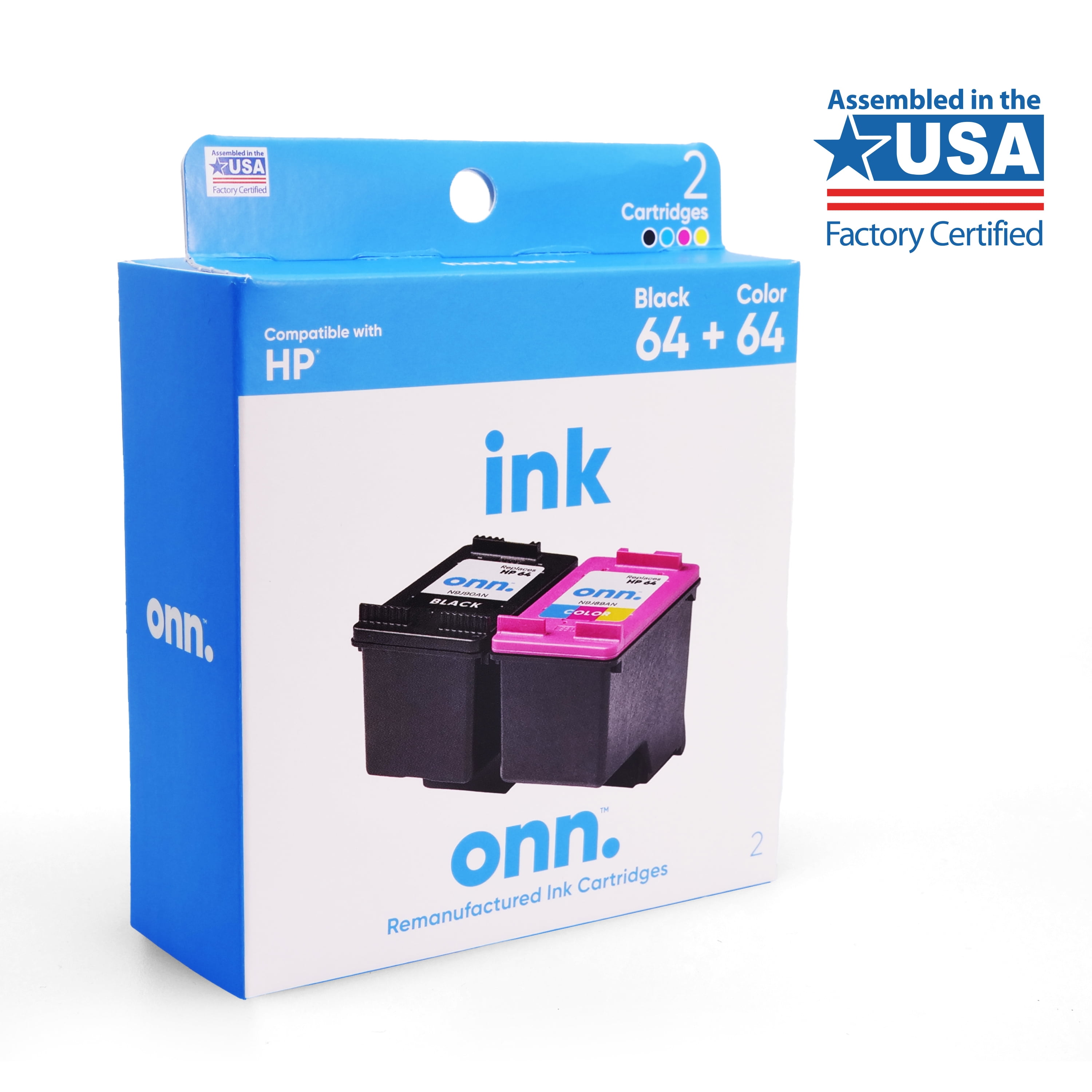 ONN HP 64 Black \u0026 Tri-Color Inkjet 