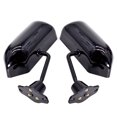 thumbnail image 4 of Genrics 2 X Universal F1 Style Car Racing Rearview Side Wing Mirrors Convex Glass Black, 4 of 5