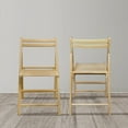 thumbnail image 3 of Casual Home Wood Indoor Folding Chair, Natural Wood (Set of 2), 3 of 4