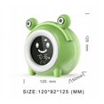 thumbnail image 2 of Pequeño reloj despertador con luz nocturna inteligente, reloj LED con rana pequeña, carga USB, luz nocturna pequeña, reloj despertador rosa ER, 2 of 5