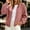 Pink, variant on NominalSnug Womens Corduroy Jacket Casual Lightweight Zip up Jacket with Pockets Stand Collar Long Sleeve Soft Trendy Outerwear Coat