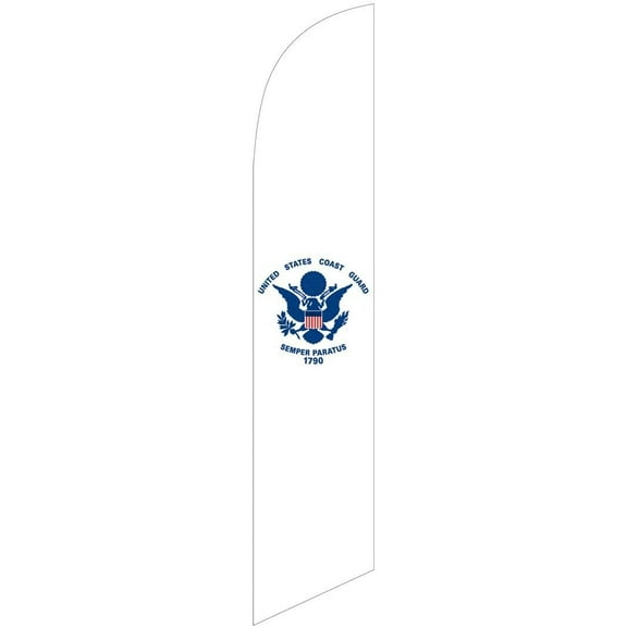 US Coast Guard Feather Banner Swooper Flag, Replacement Flag Only