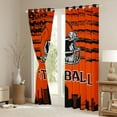 thumbnail image 3 of Erosebridal Sports Theme Curtains for Living Room,American Football Blackout Curtains Set of 2(38x54),Cincinnati Curtains and Drapes(38x54) For Kids Boys,Microfiber Bedroom Decorative, 3 of 6