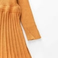 thumbnail image 4 of vdgthytj Toddler Girls Sweater Dress Crewneck Long Sleeve A-Line Ribbed Knit Dresses Kids Fall Winter Outfits, 4 of 7