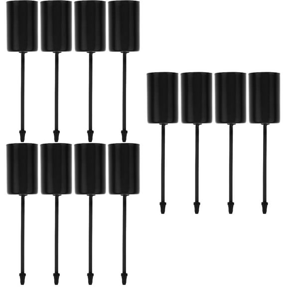 MLINS 12 pcs  Candlestick Holders for Wreath Stainless Steel Candle Cup with Spike Candle Stand