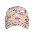 thumbnail image 2 of Daiia Dinosaur print Baseball Cap Men Women Golf Dad Hat Adjustable Original Classic Low Profile Hat Unconstructed Plain Cap, 2 of 9