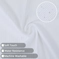 thumbnail image 4 of Haperlare Waffle Shower Curtains for Bathroom 72 inch Thicken Fabric Waterproof Waffle Weave Bathroom Curtains Shower, White, 4 of 7
