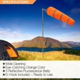 thumbnail image 2 of 60/80/100cm Reflective Windsock Outdoor Airport Wind Direction Windproof Weathervane Weathercock Windbag Wind Vane Indicator Red-gray-100cm, 2 of 6