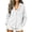 White, variant on CHGBMOK Women's Plus Size Hooded Cardigan Lightweight Button Down Cardigan Long Sleeve Soft Knit Sweater Jacket