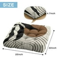 thumbnail image 7 of Striped Floor Pillow 22x22 Inch Square Bohemian Cushion, Vintage Aesthetic, Thick & Supportive for Yoga & Lounge, 7 of 7