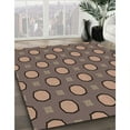 thumbnail image 3 of Ahgly Company Tapis Rectangulaire Lavable en Machine Intérieur Transitionnel Marron Café, 7 Pieds x 10 Pieds, 3 of 7