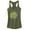 Military Green, variant on Junior's Marvel Avengers: Endgame Smudged Hulk  Racerback Tank Top Military Green X Small