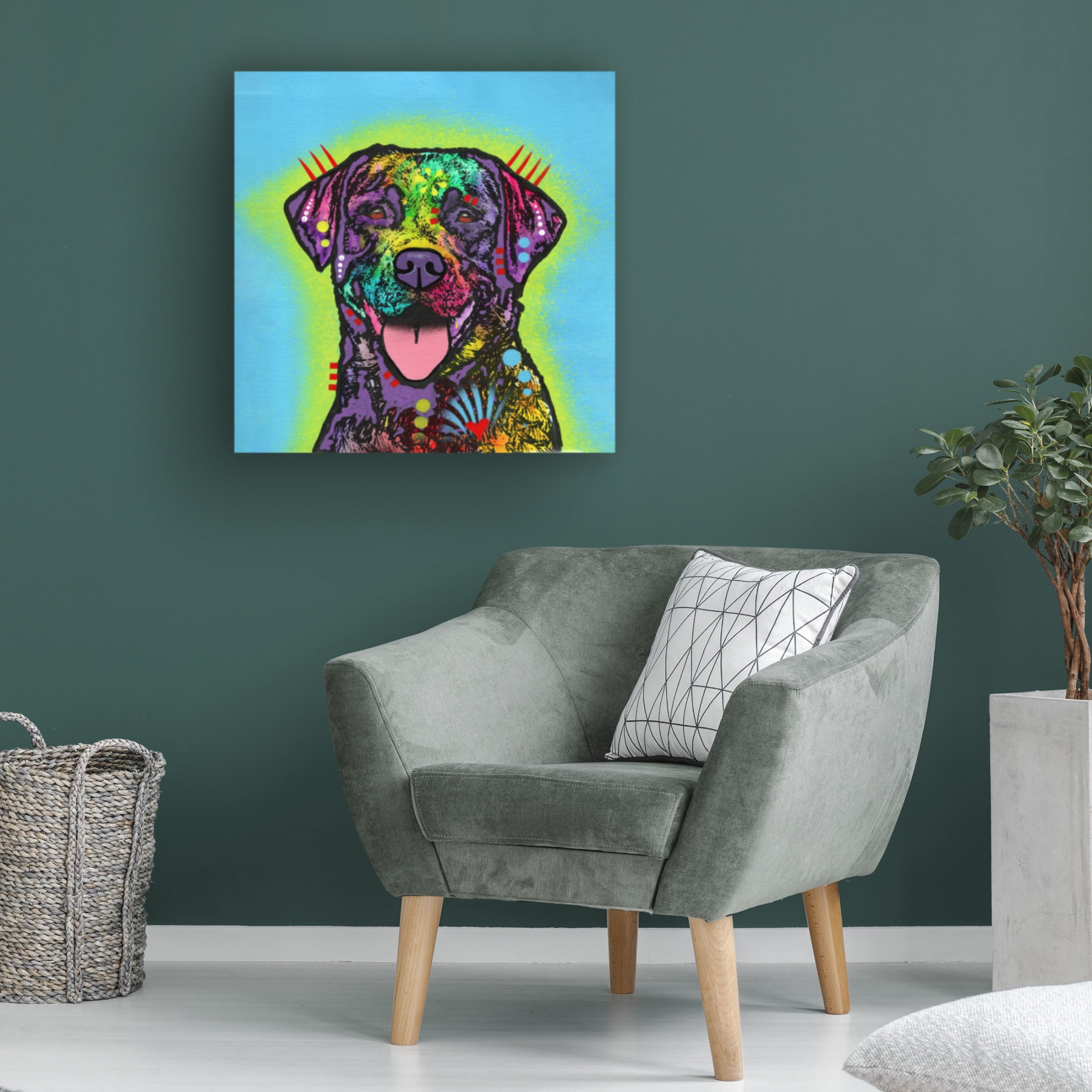 Canvas Wall Art - Dean Russo 'Lab' Wall Art for Living Room, Bedroom, or Office Décor by Trademark Fine Art - 24 x 24 Inches