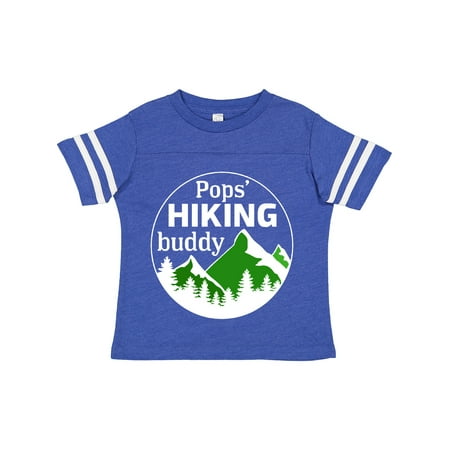 

Inktastic Pops Hiking Buddy with Mountains and Trees Gift Toddler Boy or Toddler Girl T-Shirt