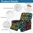 thumbnail image 5 of Xixirimido Colorful Bone Paws Pattern Recliner Chair Covers 4-Pieces Stretch Lazy Boy Recliner Covers with Pocket Reclining Slipcovers Soft Sofa Slipcover Furniture Protector for Pets Kids, 5 of 8