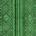 thumbnail image 1 of Ahgly Company Indoor Square Abstract Emerald Green Modern Area Rugs, 4' Square, 1 of 4