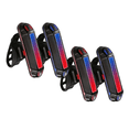 thumbnail image 1 of 4 pzs Luces Usb Recargable Led Estrobo Para Bicicleta 5 Modos Belug, Negro, 1 of 5