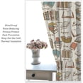 thumbnail image 5 of Vintage Bookshelf Kids Curtains, Watercolor Library Learning Education Study Bookcase Theme Window Treatments for Living Room Bedroom Classroom Nersury Kids Room Decor Drapes 42x63 Inch, 5 of 6