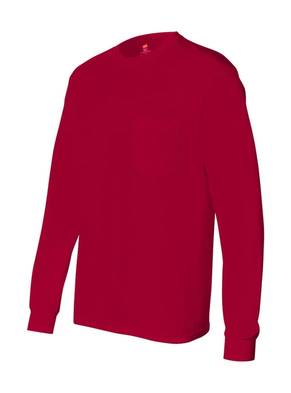 Mens Long Sleeve Pocket T Shirts